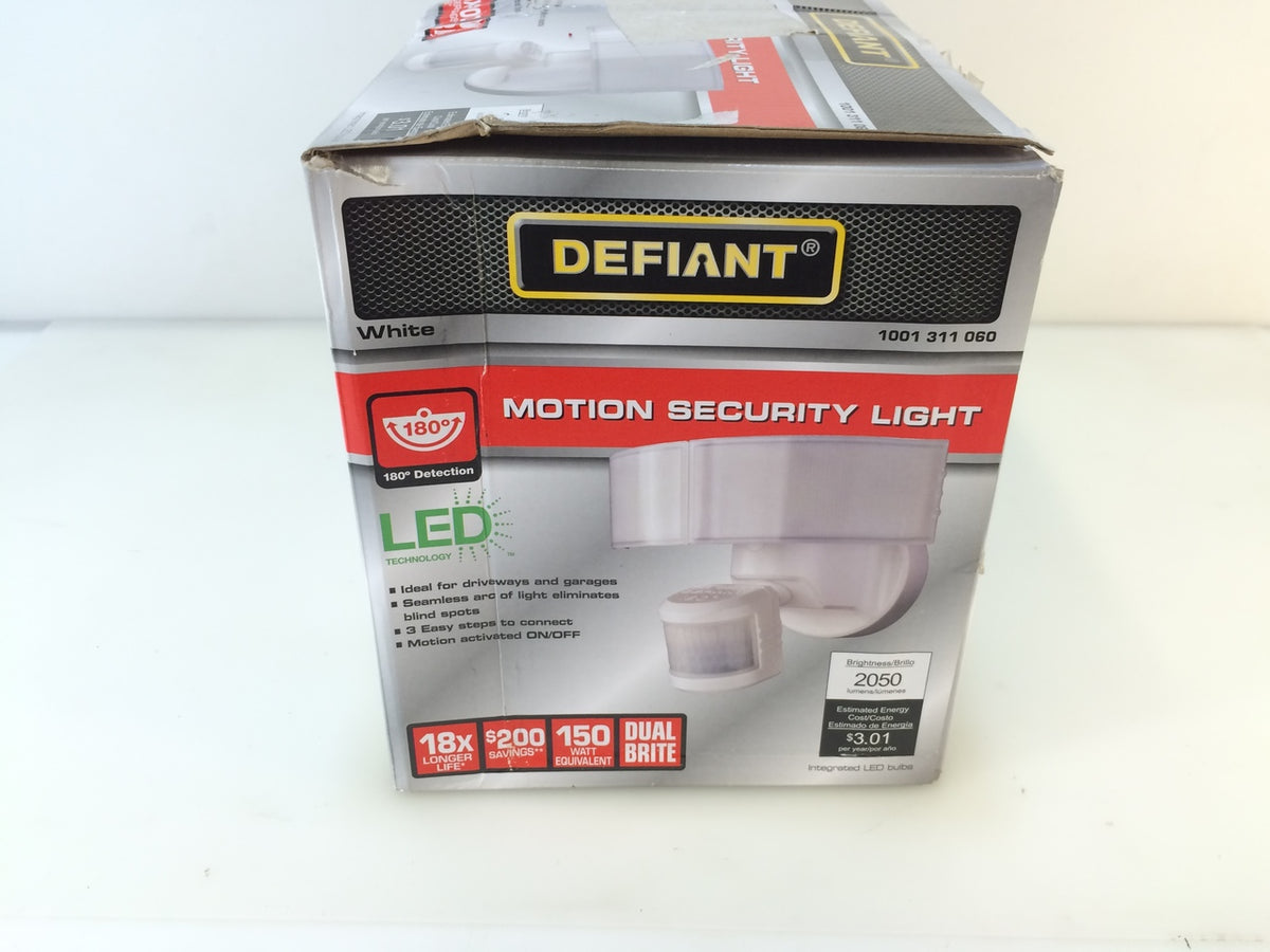 Defiant 180 degree white led online motion outdoor security light