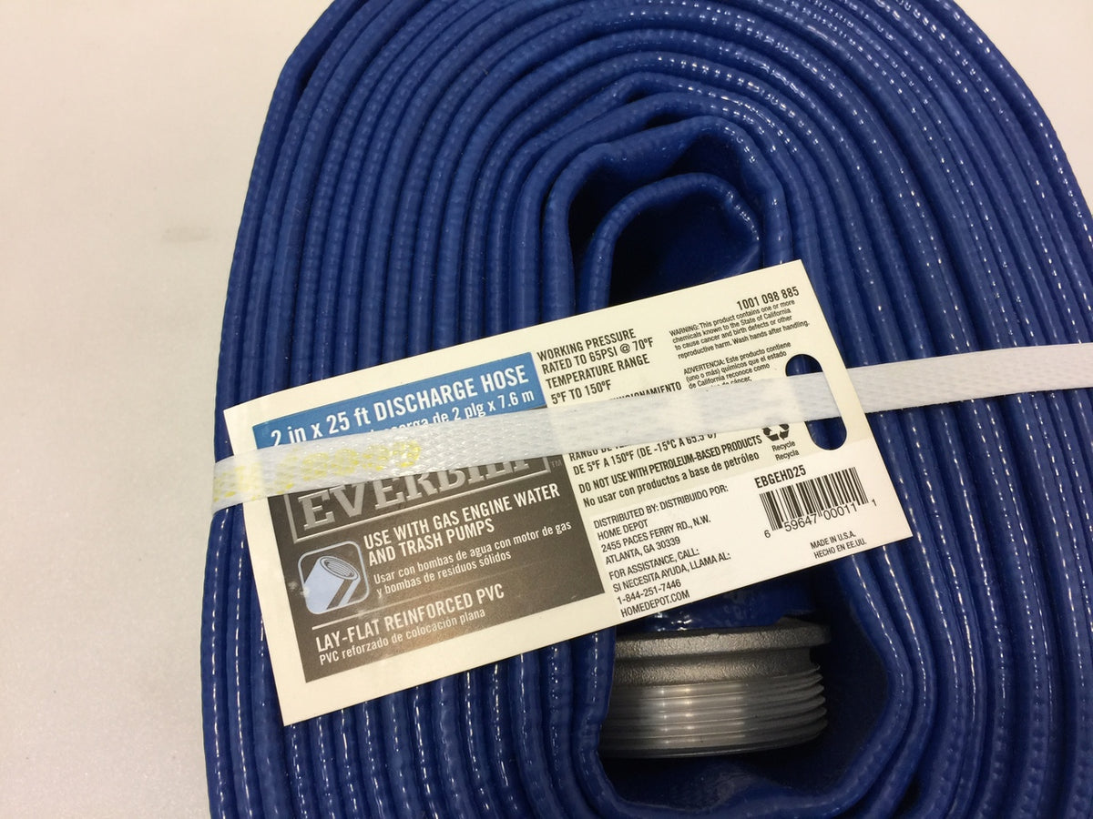 1 in. x 25 ft. PVC Discharge Hose