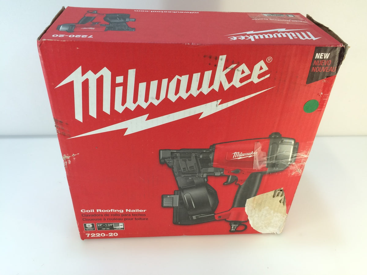 Milwaukee coil deals roofing nailer m18