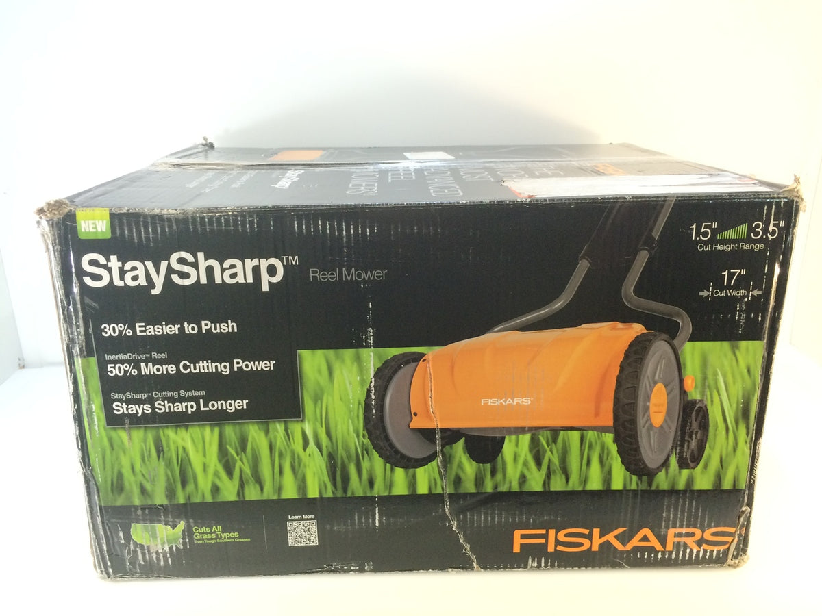 Fiskars 362080-1001 17 Staysharp Push Reel Lawn Mower 6208 – NT