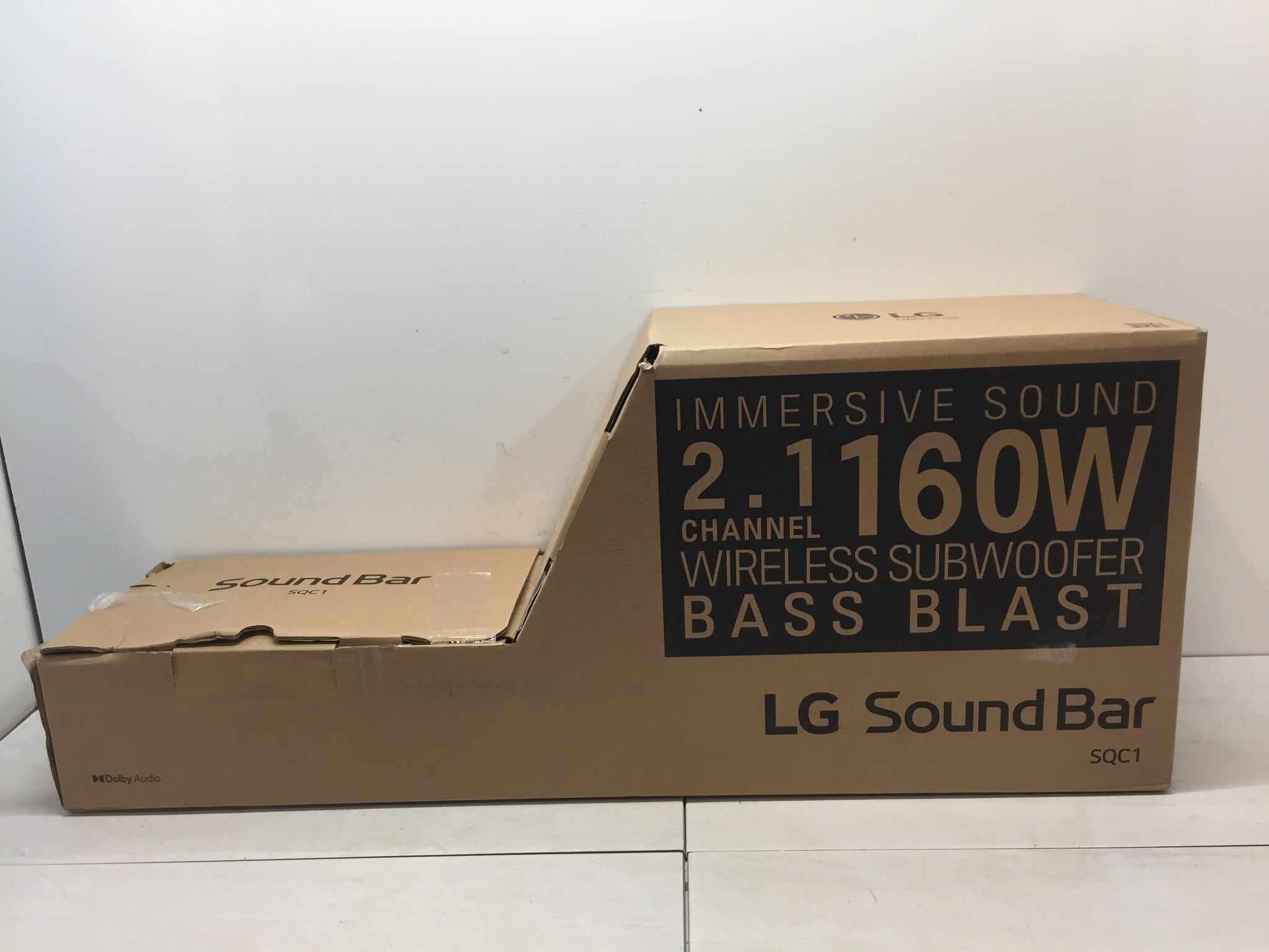 Soundbar with bass shops box