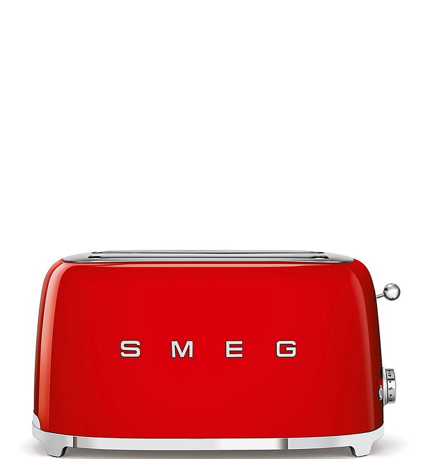 SMEG TSF02 4-Slice Long Wide-Slot Toaster - Red (TSF02RDUS)