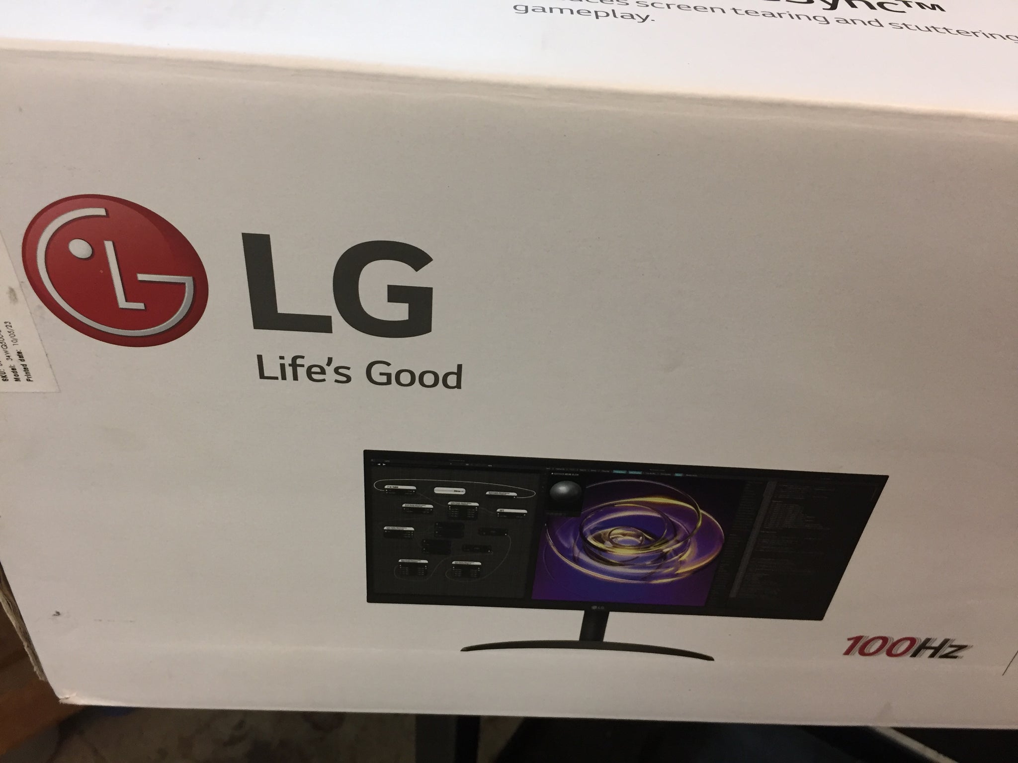 MONITOR LG 34WQ500-B, UltraWide 34 IPS, FHD, 100Hz, 5ms, AMD FreeSync