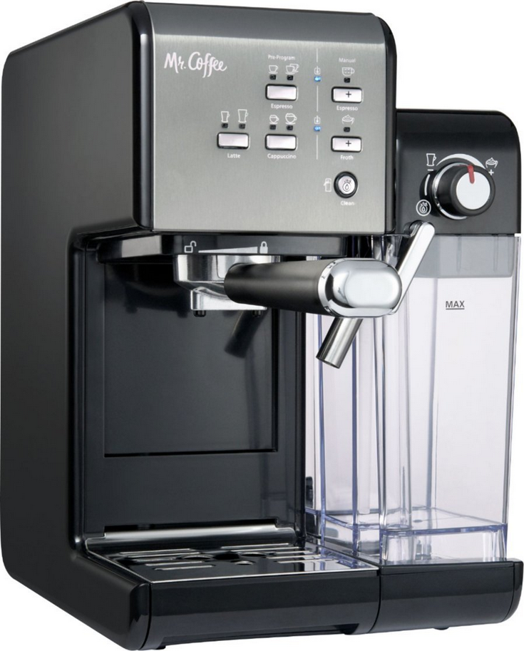 Mr. Coffee BVMC-EM7000DS 19-Bar Programmable Espresso Maker Machine - Black