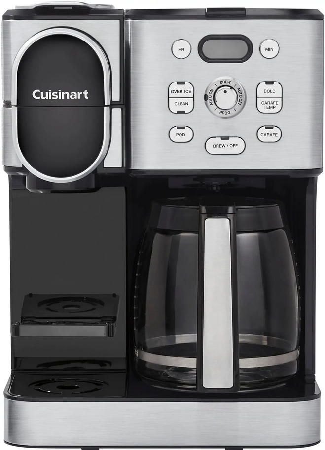 Cuisinart Coffee Center SS-16 12-Cup 2-in-1 Coffee Maker - Black Stainless Steel