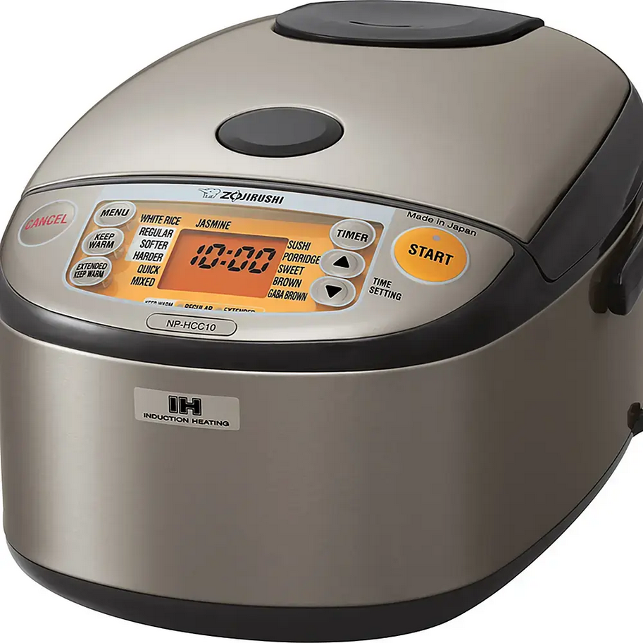 Zojirushi - 5.5 Cup Induction Heating Rice Cooker - Stainless Gray (NP-HCC10XH)