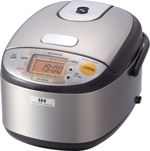 Zojirushi NP-GBC05XT 3-Cup Induction Heating Rice Cooker - Stainless Steel Brown