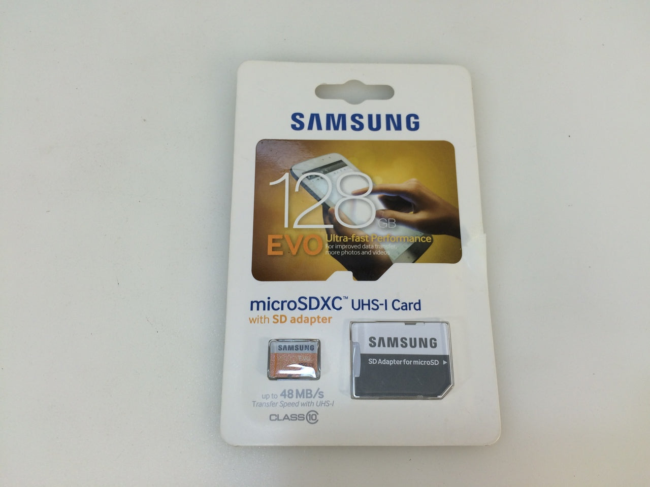 MicroSDXC EVO Memory Card w/ Adapter 128GB Memory & Storage - MB