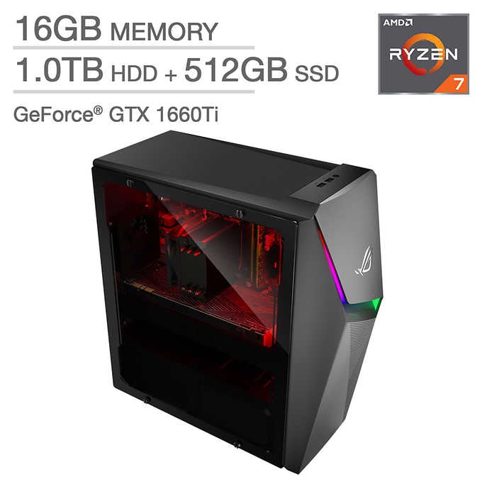 Asus ROG Strix GL10DH PH762 Gaming PC AMD R7-3700X 16GB 1TB +