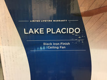 Load image into Gallery viewer, Harbor Breeze CPK1261 Lake Placido 52&quot; Black Iron Ceiling Fan 451824
