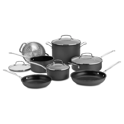 Cuisinart Chef's Classic Pro 11pc Non-stick Hard Anodized Cookware Set