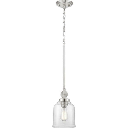 Home Decorators Knollwood 1-Light Brushed Nickel Mini-Pendant 7994HDCBN