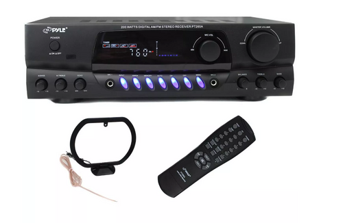 Pyle PT260A 2 Channel 200W Digital AM/FM Stereo Receiver