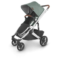 Load image into Gallery viewer, UPPAbaby Cruz V2 Stroller - Emmett (Green Melange/Silver/Saddle Leather)
