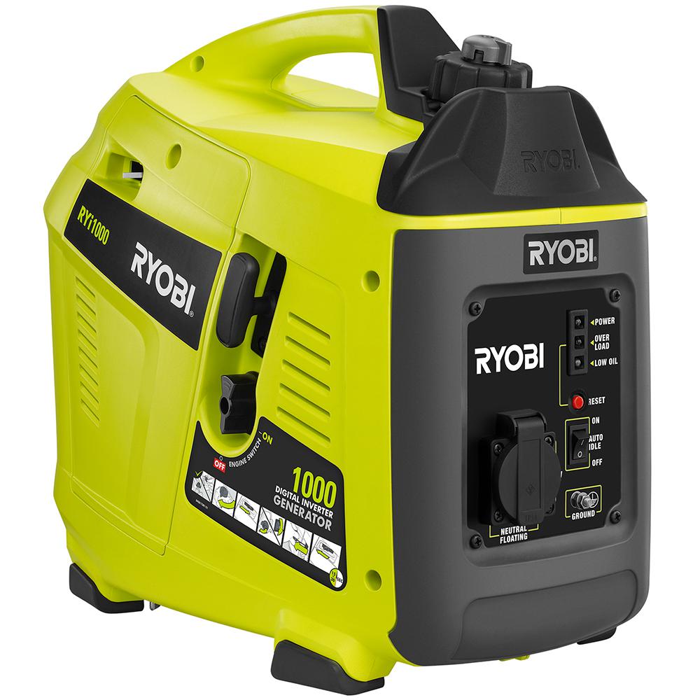 Ryobi RYi1000 1000-Watt Gasoline Powered Portable Generator Digital Inverter