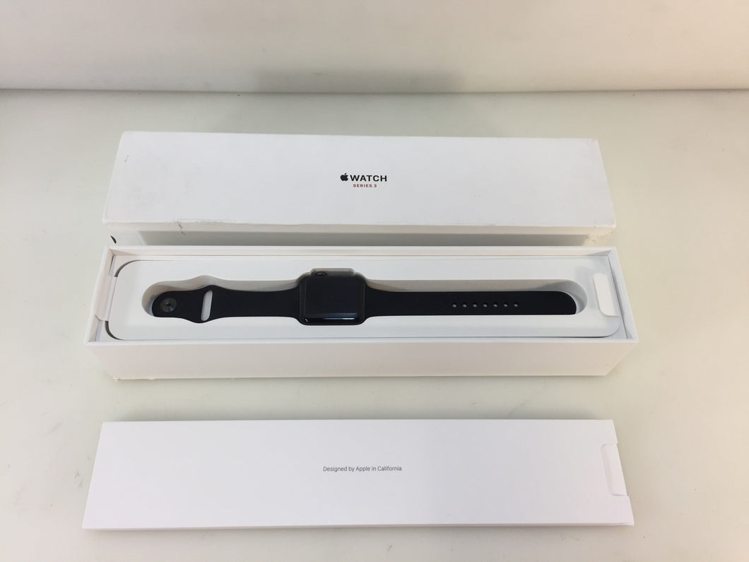 Apple Watch Series 3 MQK22LL A 42mm Space Gray Aluminium Case Black Sp NT Electronics LLC