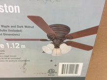 Load image into Gallery viewer, Clarkston 44&quot; Oil Rubbed Bronze Ceiling Fan w/ Light Kit CF544H-PEH 1001238144
