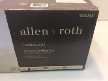 Load image into Gallery viewer, allen+roth 00882 Laralyn 32&quot; Oil-Rubbed Bronze Incandescent Ceiling Fan 357652
