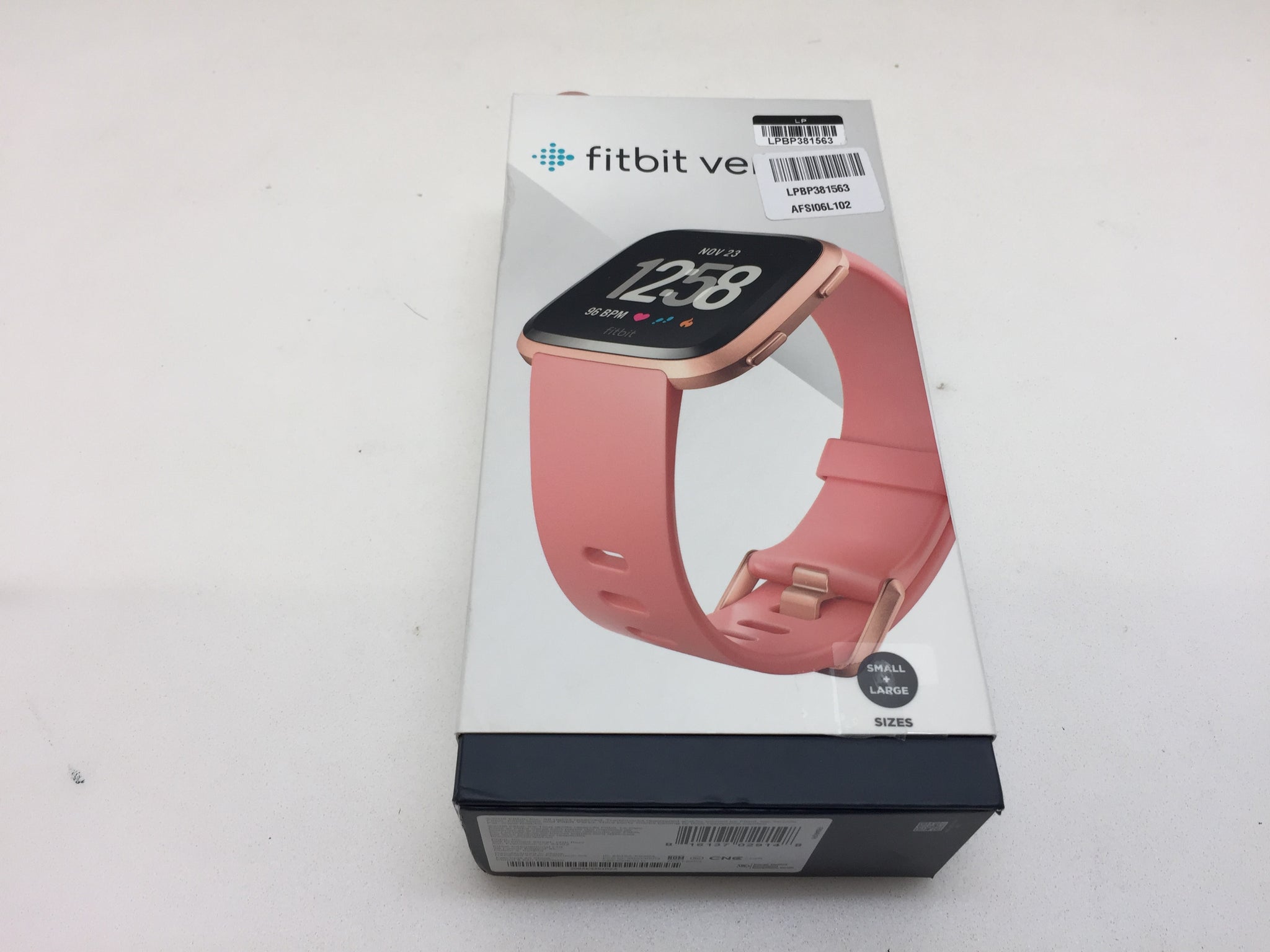 Fitbit Versa FB504RGPK Fitness Smartwatch Peach Rose Gold Aluminium NT Electronics LLC