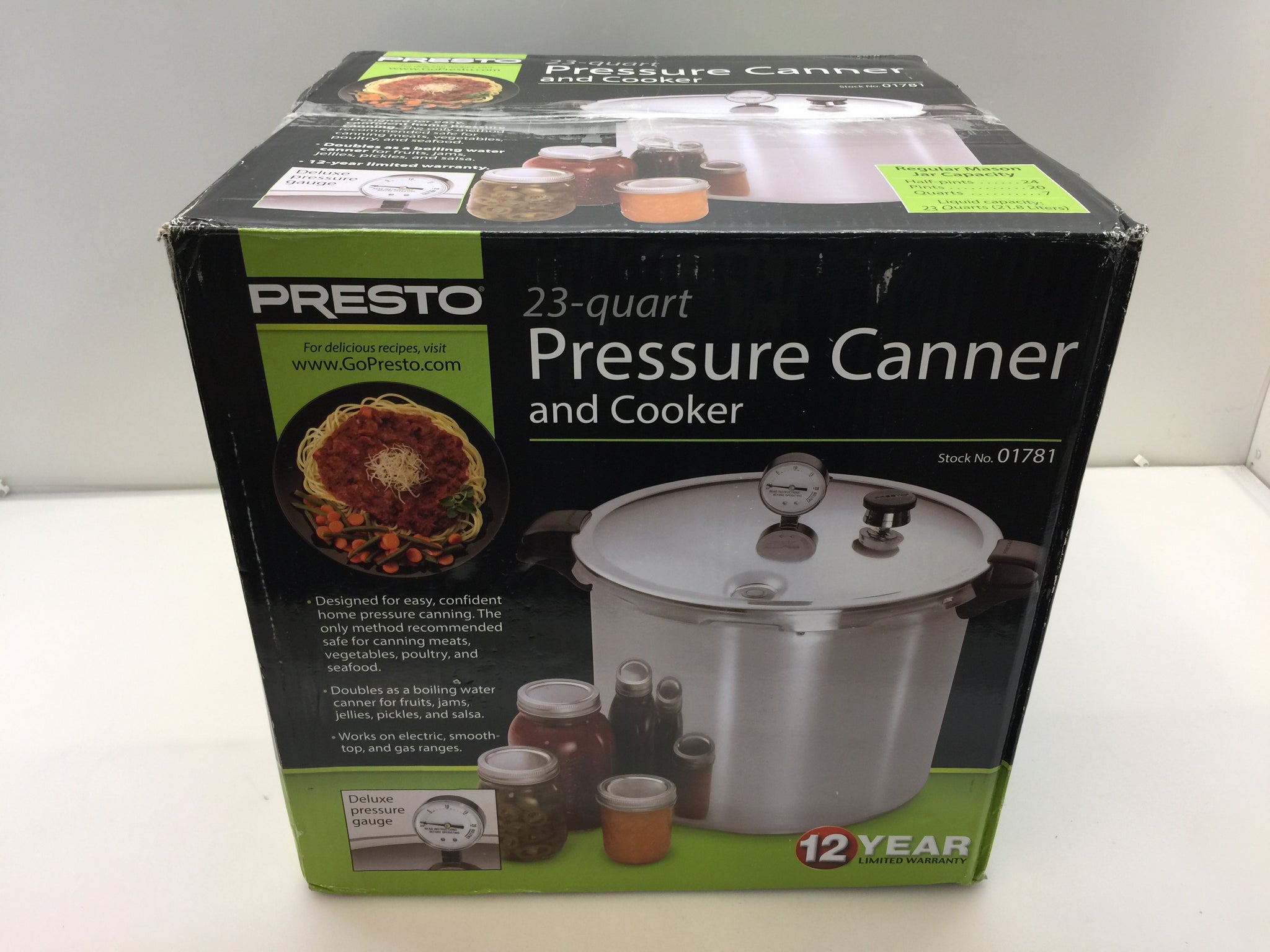 PRESTO 01781 23-Quart Pressure Canner 