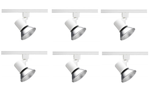 (6-PACK) Juno Trac-Lites 1-Light Universal White Spot Light R541 WH