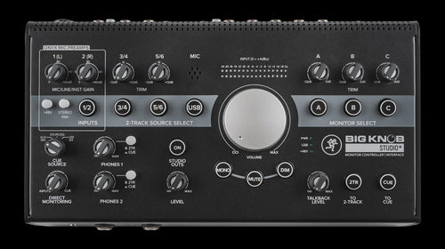 Mackie Big Knob Studio 3x2 Studio Monitor Controller and Interface 2047820-00