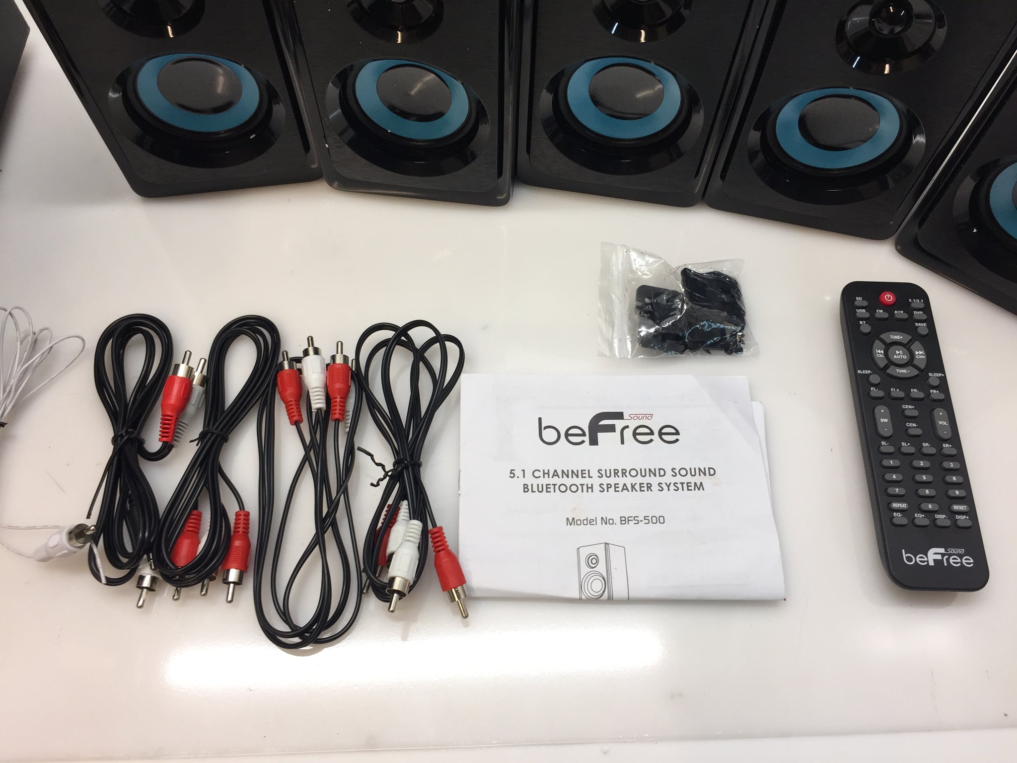 beFree Sound BFS-500 5.1 CH Surround Sound Bluetooth Speaker