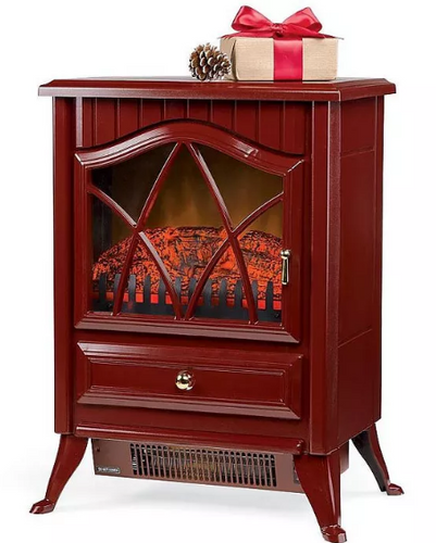 Plow & Hearth Compact Small Electric Stove Red, 12435 RD