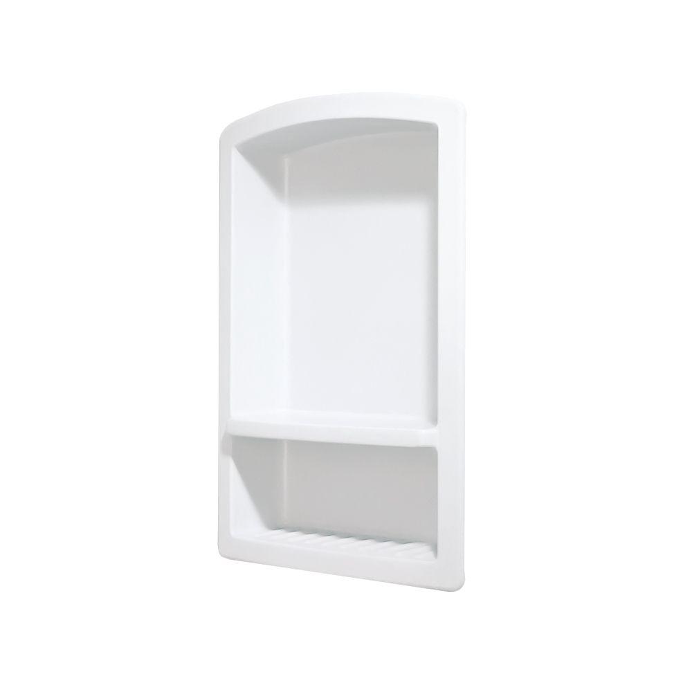 Swan RS02215.010 Recessed Solid Surface Soap Dish in White