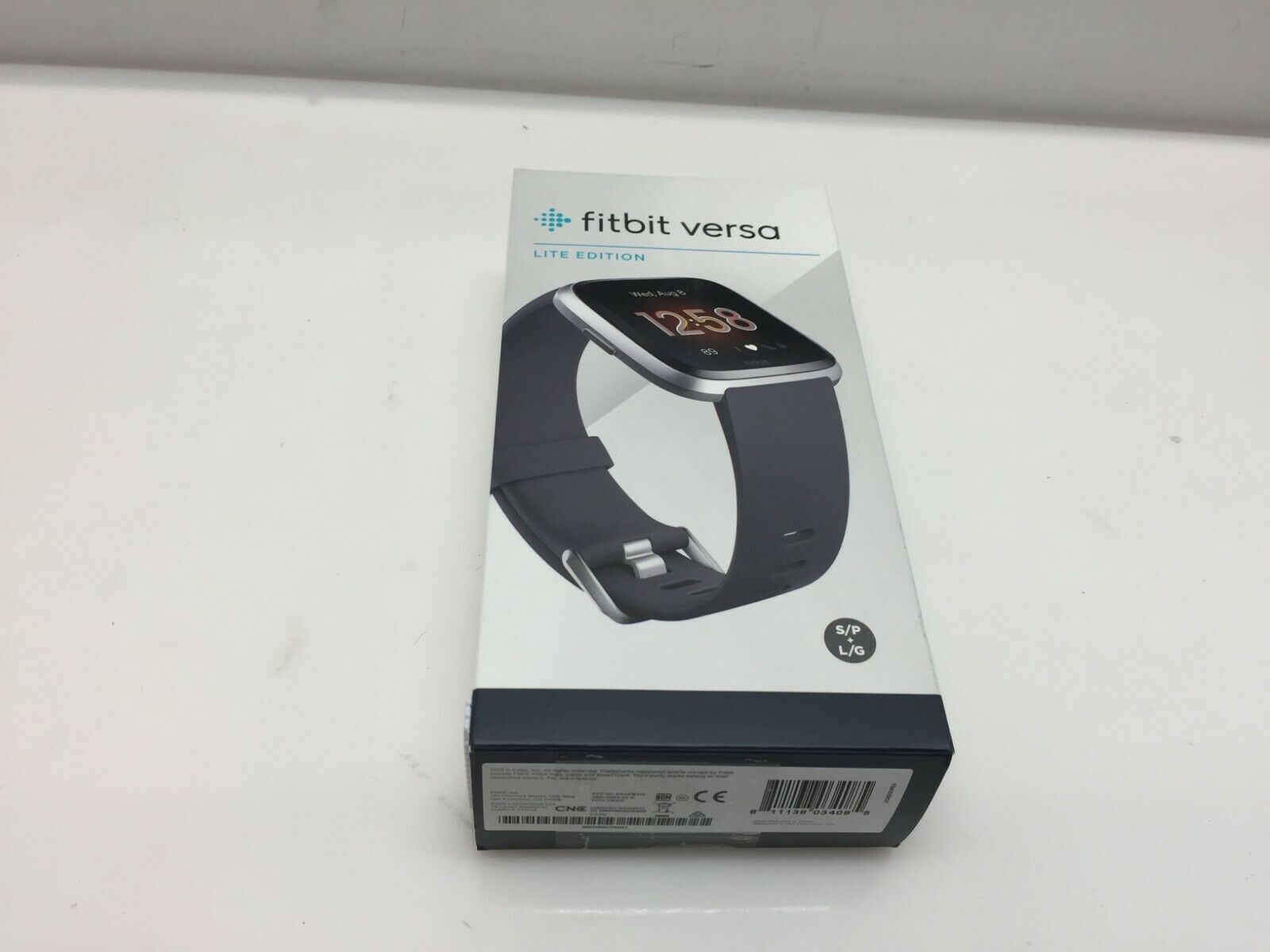 Fitbit FB415SRGY Versa Lite Edition Smartwatch Silver with Charcoal Si NT Electronics LLC