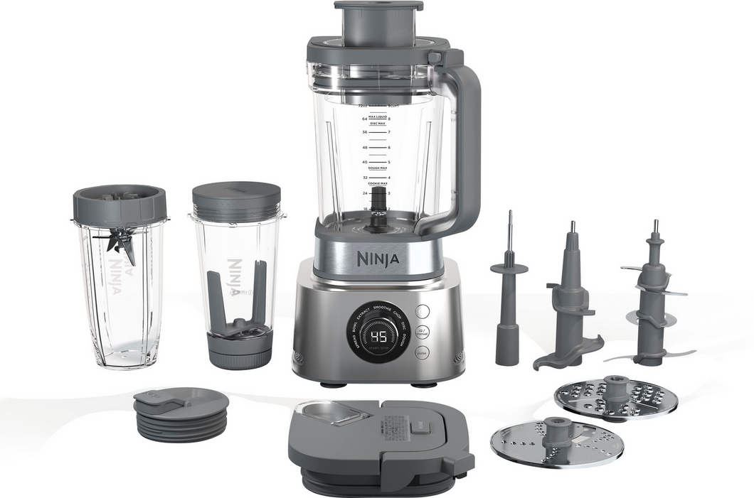 Ninja SS401 72 Oz Foodi Power Blender Ultimate System, Food Processor - Platinum