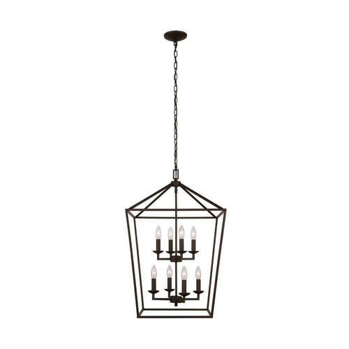 Home Decorators Weyburn 8-Light Bronze Caged Chandelier BOR 86201