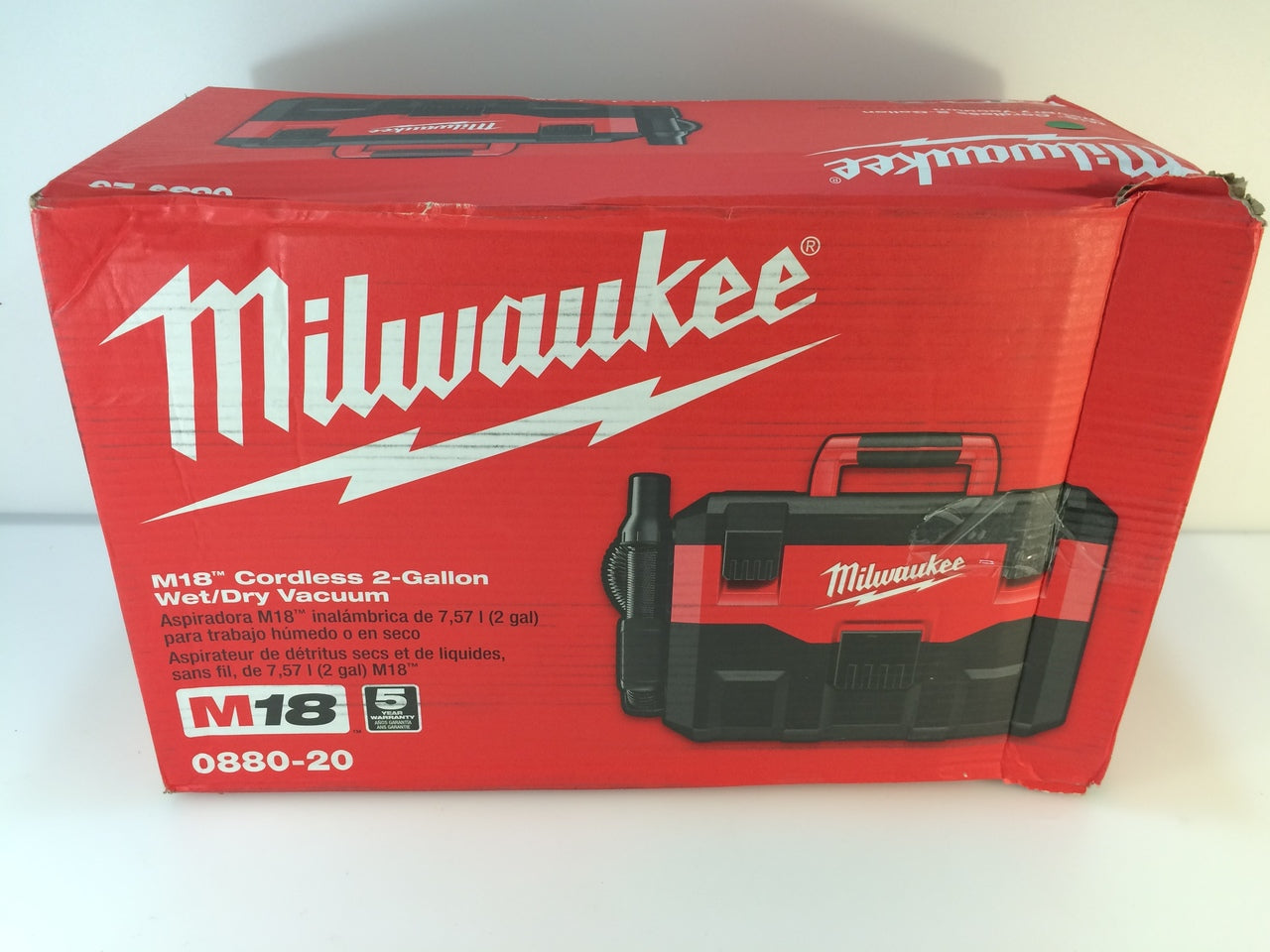 Milwaukee 0880-20 M18 18-Volt Lithium-Ion Cordless Wet/Dry Vacuum, Too – NT  Electronics LLC