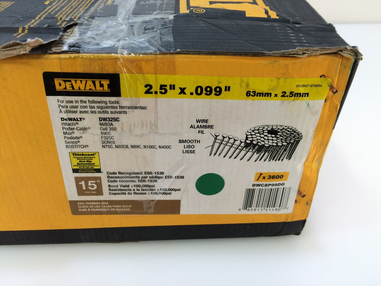 Dewalt coil deals framing nails