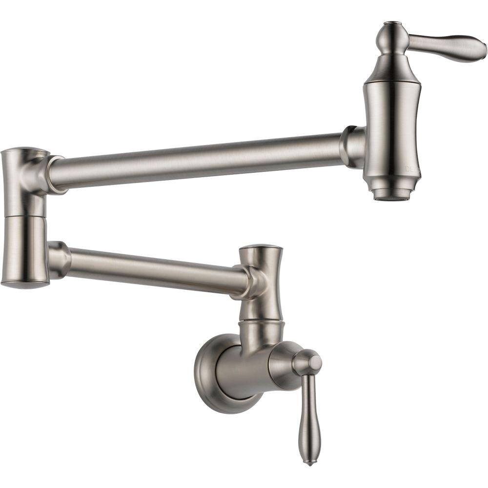 Delta 1177LF-SS Traditional Wall-Mounted Potfiller in Stainless