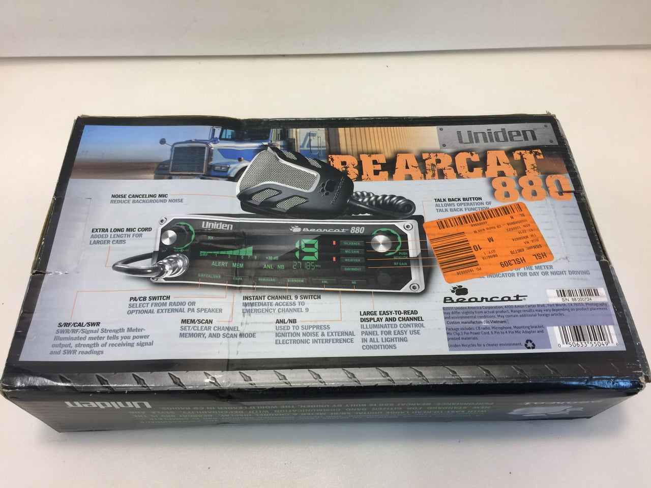 Uniden Bearcat 880 CB Radio with Multi-color LCD – NT Electronics LLC