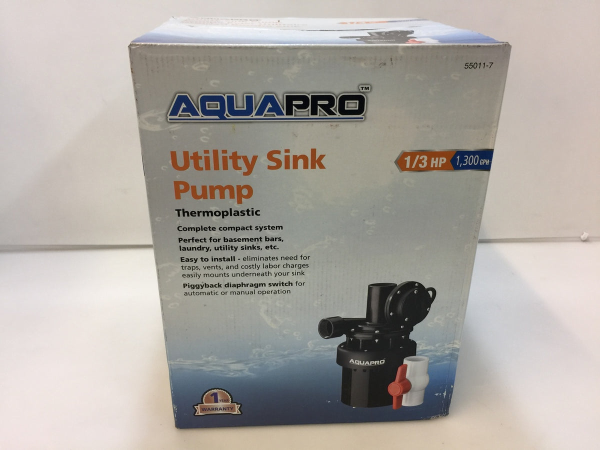 AquaPro 55011-7 1/3 HP Utility Sink Pump – NT Electronics LLC