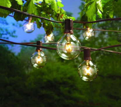 (4-PACK) Hampton Bay 12-Light Large Cafe Clear String Lights NXT-1005