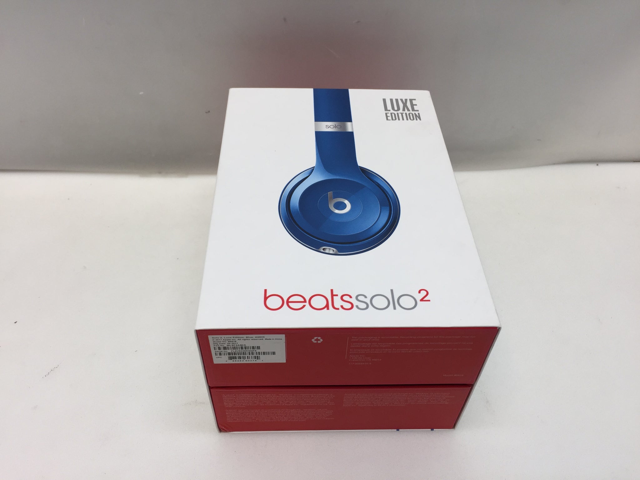 Beats by Dr. Dre Solo2 B0518 Luxe Edition Over the Ear Headphones Blue NOB