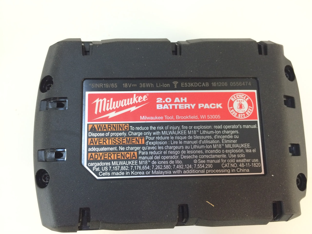 M18 18-Volt 2.0 Ah Lithium-Ion Compact Battery