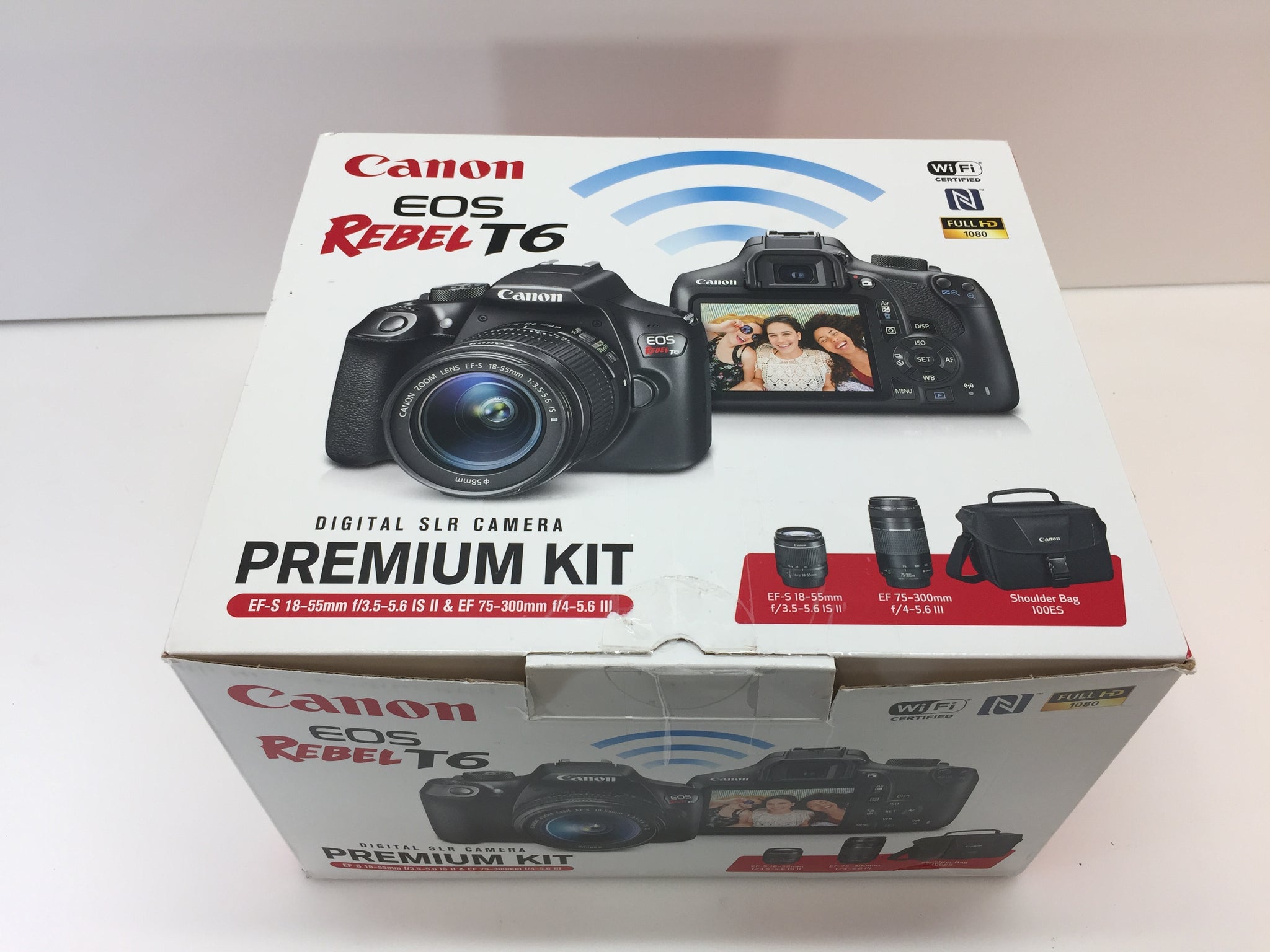Canon EOS Rebel T6 Digital SLR Camera Kit with EF-S 18-55mm f/3.5-5.6 is II  Lens (Black)