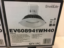 Load image into Gallery viewer, 4pk EnviroLite EV608941WH40 6&quot; Bright White LED Easy Up Recessed Ceiling Light
