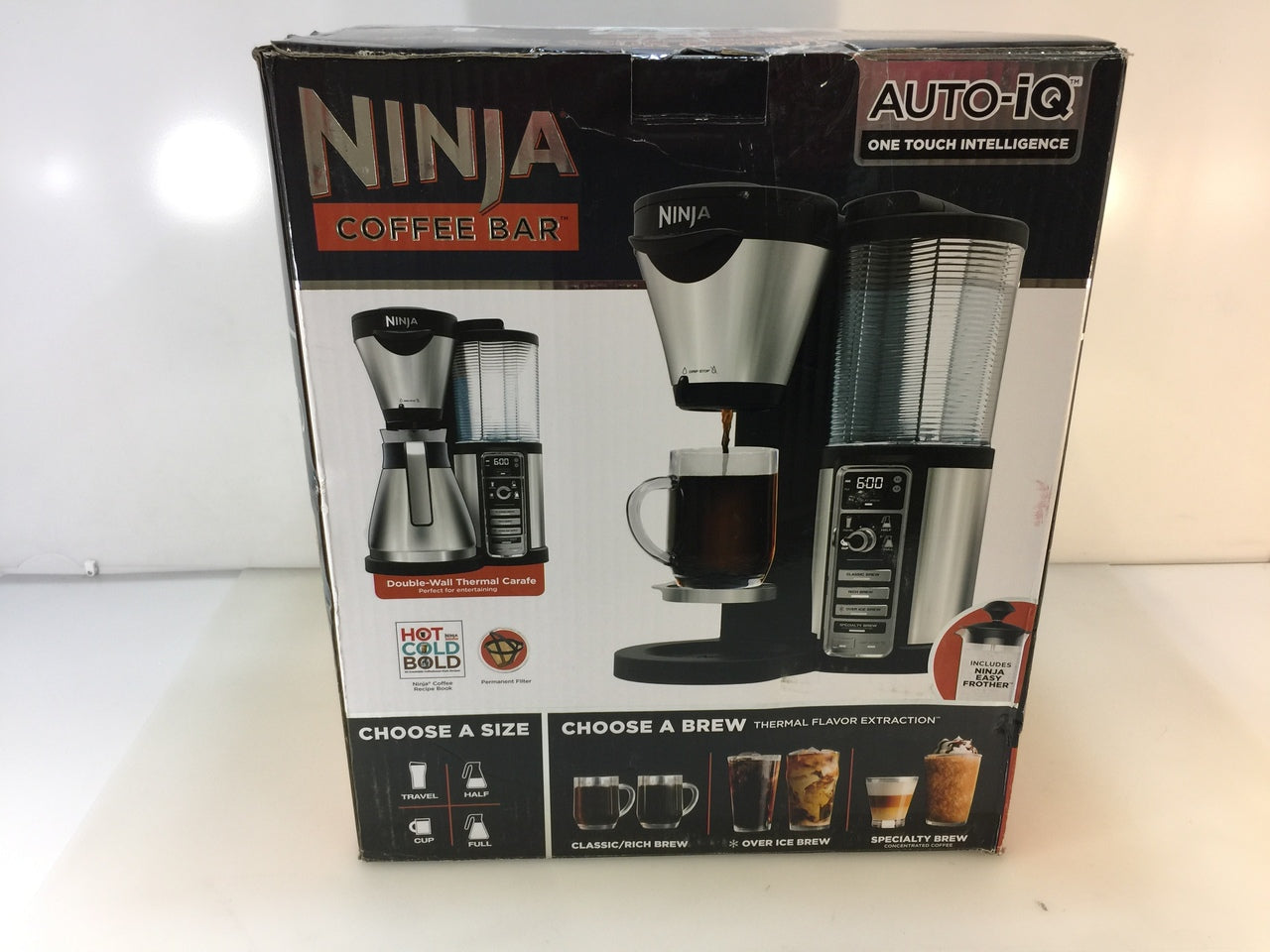 Ninja CF086 Coffee Bar with Thermal Carafe Auto iQ One Touch Intelligence