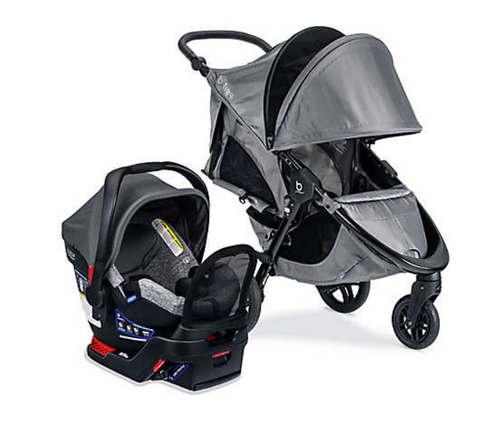 Britax B-Free Sport Stroller & B-Safe Gen2 FlexFit+ Car Seat Travel System Asher