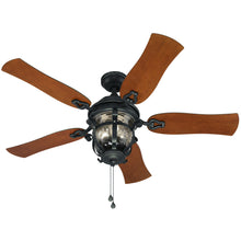 Load image into Gallery viewer, Harbor Breeze CPK1261 Lake Placido 52&quot; Black Iron Ceiling Fan 451824
