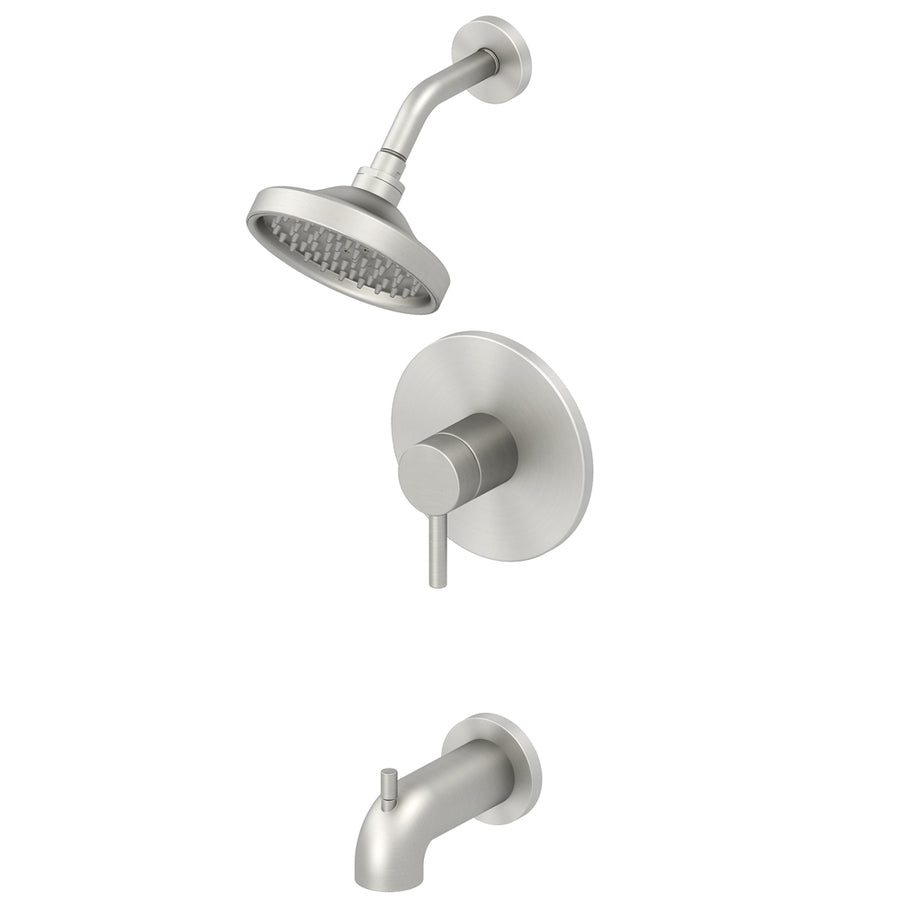 Jacuzzi 873W-5604 Duncan Brushed Nickel 1-Handle Bathtub & Shower Faucet 702750