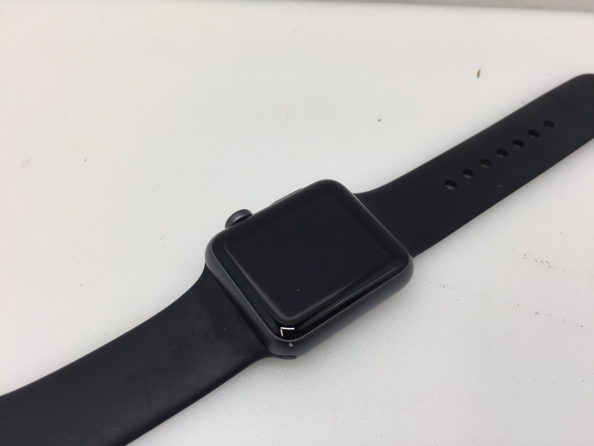 Apple Watch Series 1 MP022LL/A 38mm Aluminum Case Black Sport Band