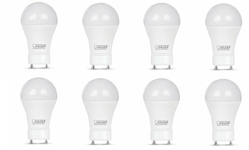 (8-PACK) Feit Electric 60W Equivalent A19 GU24 Dimmable LED Daylight Light Bulbs