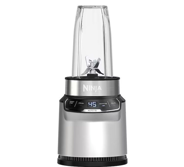 Ninja BN401 Nutri-Blender Pro Personal Blender with Auto-iQ - Cloud Silver