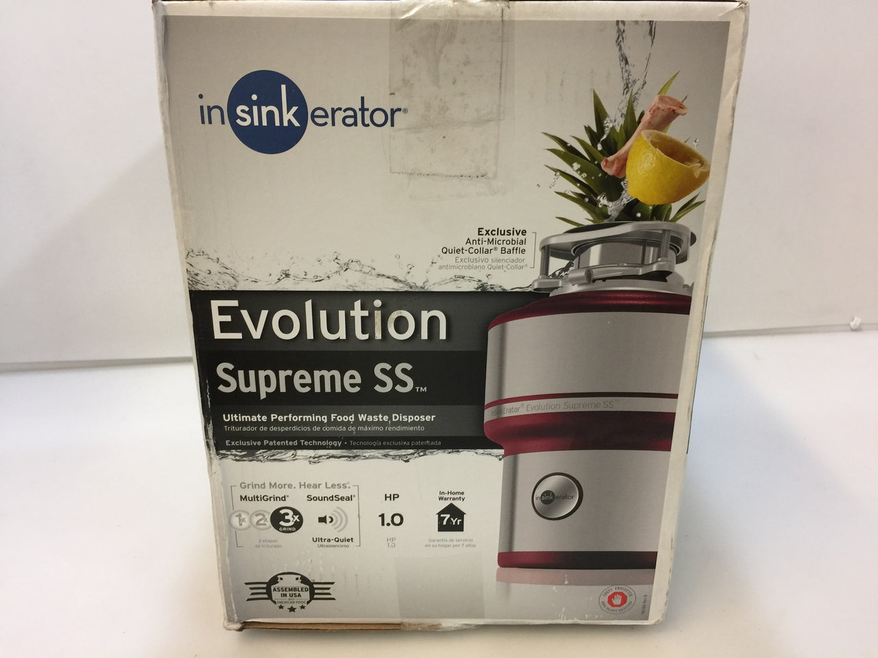 InSinkErator Evolution Supreme SS 1HP Continuous Feed Garbage Disposal – NT  Electronics LLC